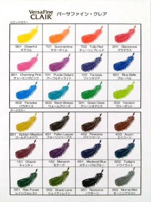 Tampon Encreur Versafine Clair Imagine Doré Meadow - Encre Pigmentée Pour Détails Précis - 9.5x5.7cm